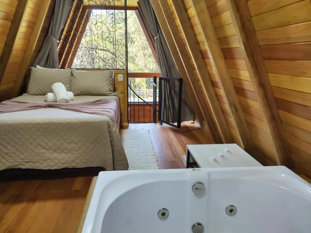 Chalé Magia Das Hortênsias, Relaxe Na Hidromassagem!