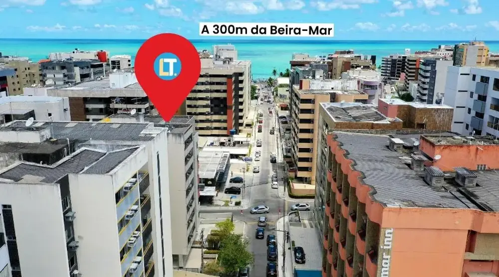 100% Climatizado | 300m Beira Mar | 2 Banheiros