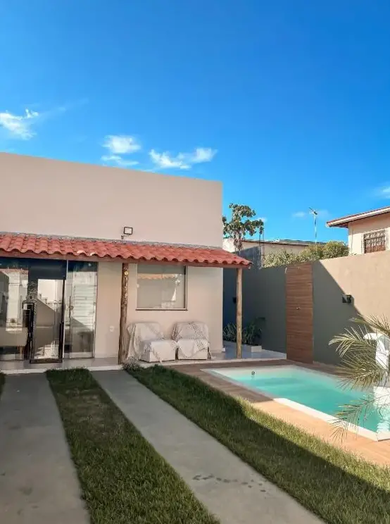 Casa De Praia Com Piscina