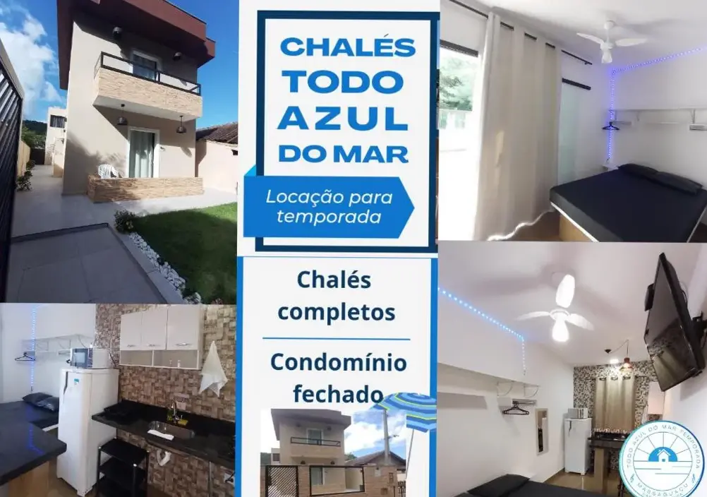 Chalés Todo Azul Do Mar-condomínio!