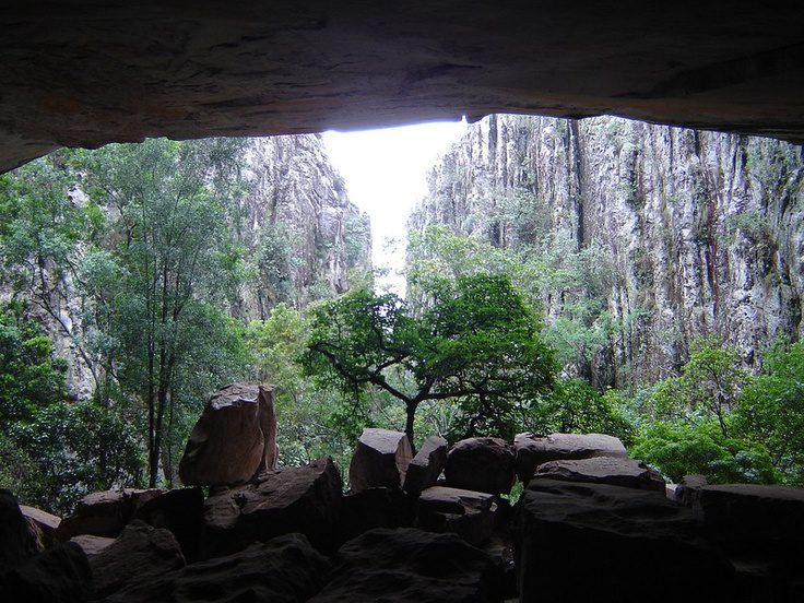 VVista dos paredões de quartzo, Gruta do Salitre, em Diamantina, MG.