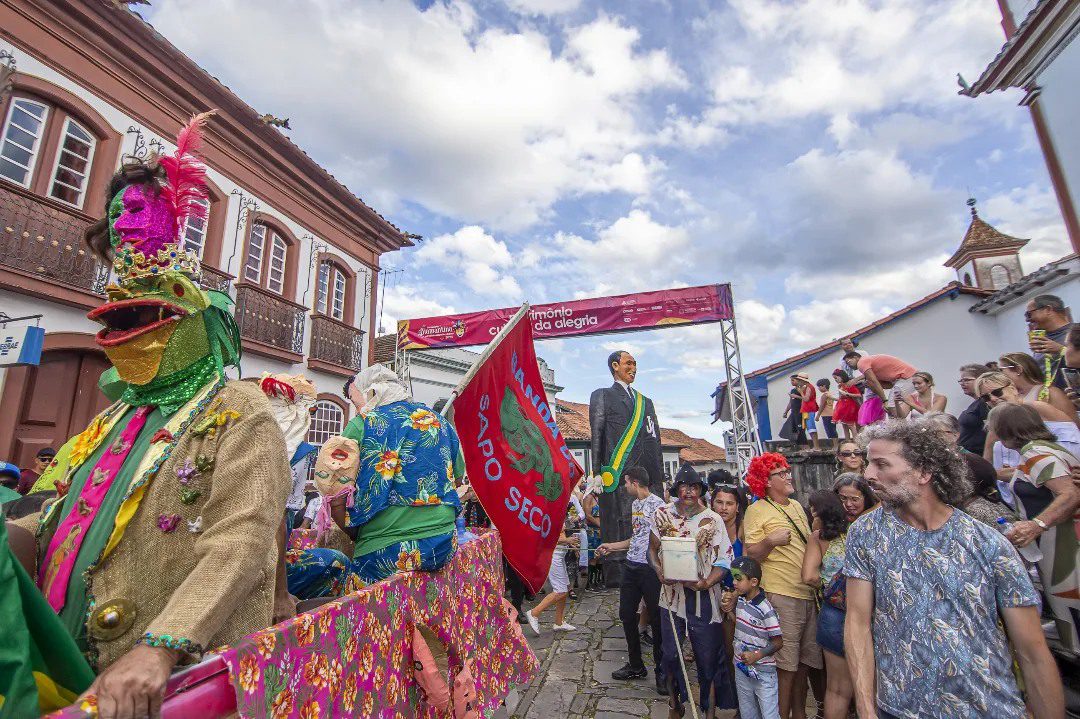 Bloco Tradicional "Sapo Seco", 2024. Fonte: Página Oficial Facebook "Carnaval de Diamantina".