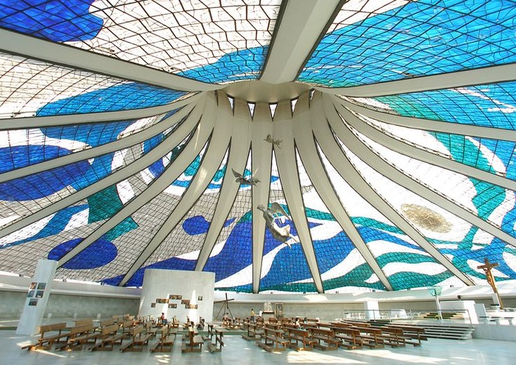 interior da Catedral de Brasília