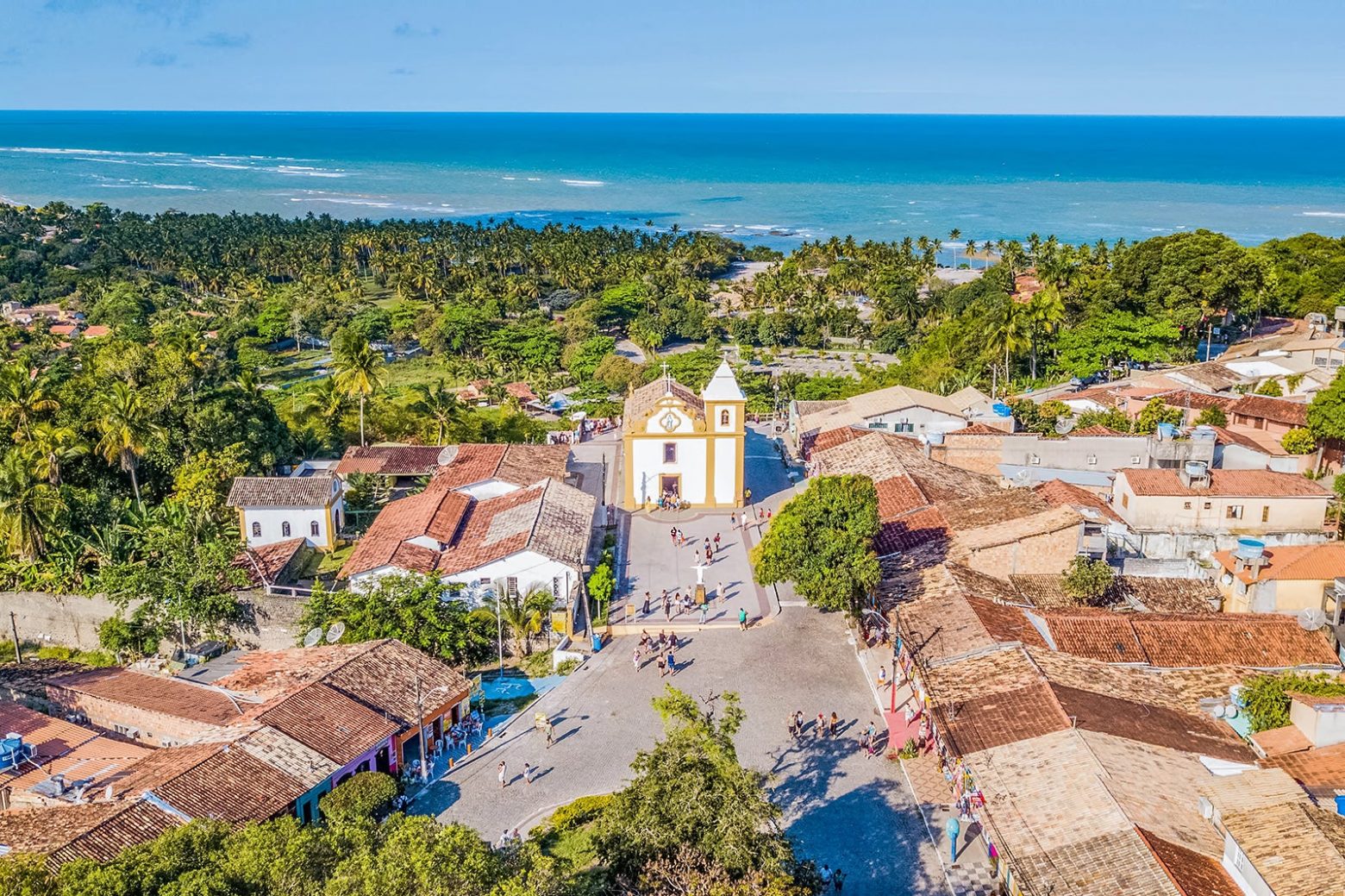 Vista aérea de Arraial D'Ajuda - Foto: Sagui Boutique Hotel