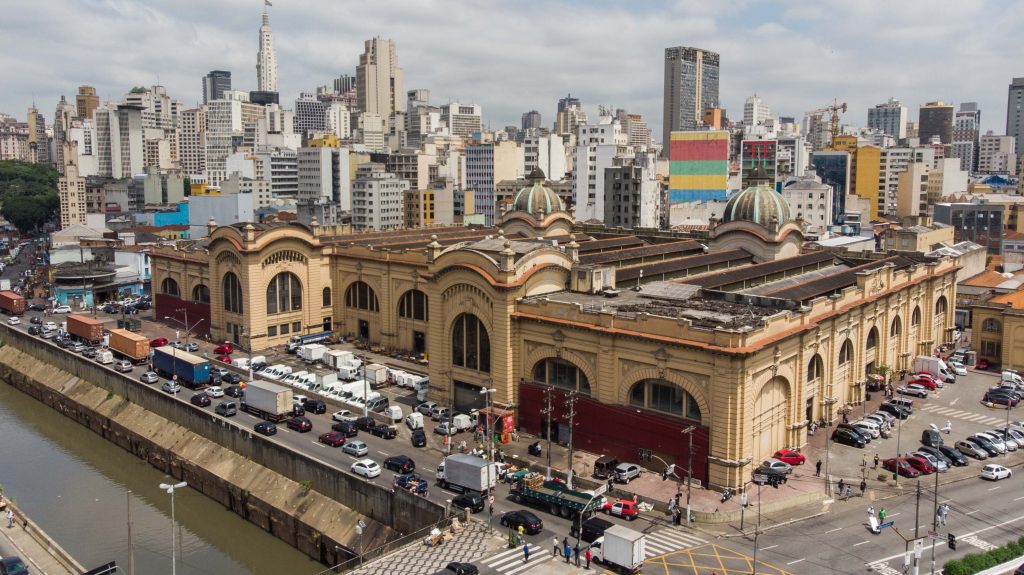 Vista de cima do Mercado Municipal de São Paulo