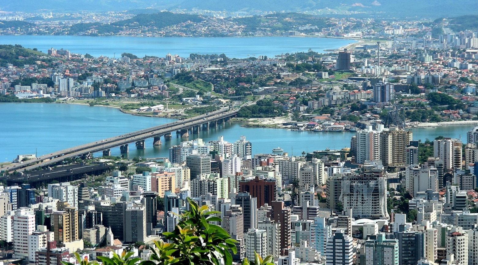 Vista do Mirante do Morro da Cruz - Florianópolis