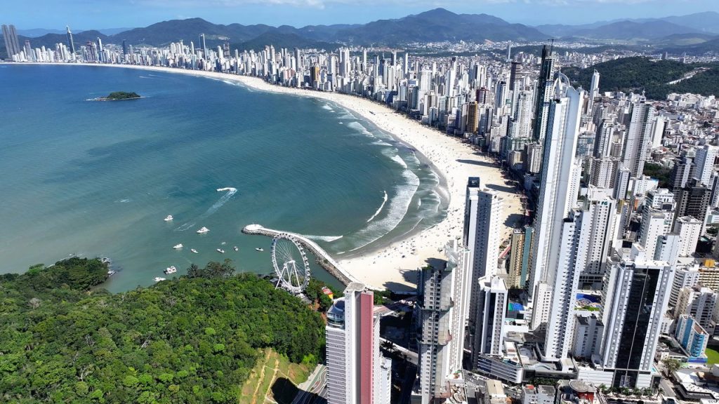 Vista de Balneário Camboriú, em Florianópolis