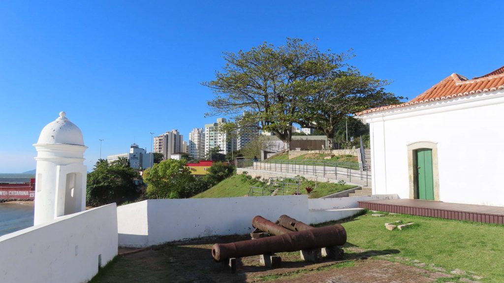 Vista do Forte de Santana, em Florianópolis
