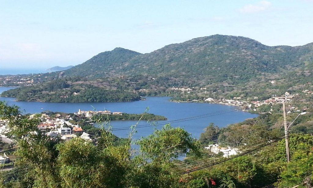 Vista do mirante da Lagoa da Conceição, em Florianópolis