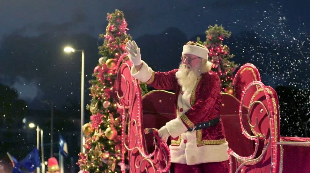 Desfile do Papai Noel em Florianópolis, SC