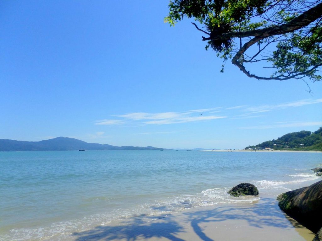 Vista da Praia do Forte, em Florianópolis
