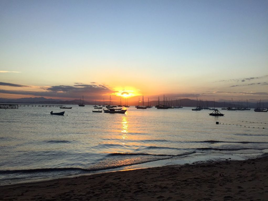 Pôr do sol em Santo Antônio de Lisboa, em Florianópolis