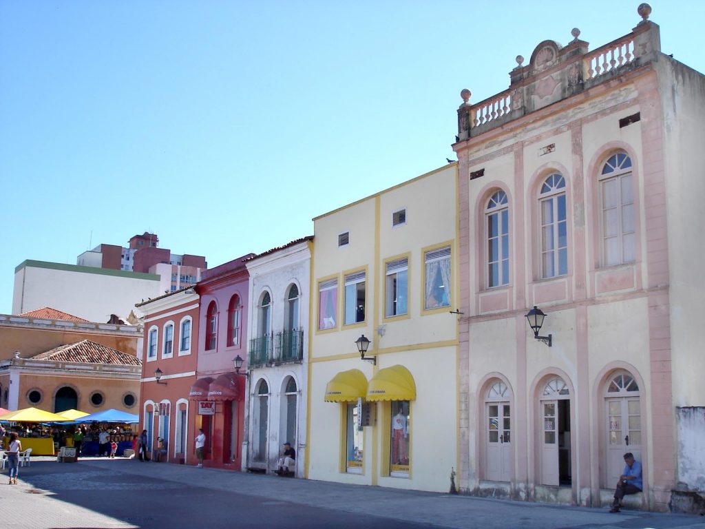 Casas Coloridas no Centro Histórico De Florianópolis