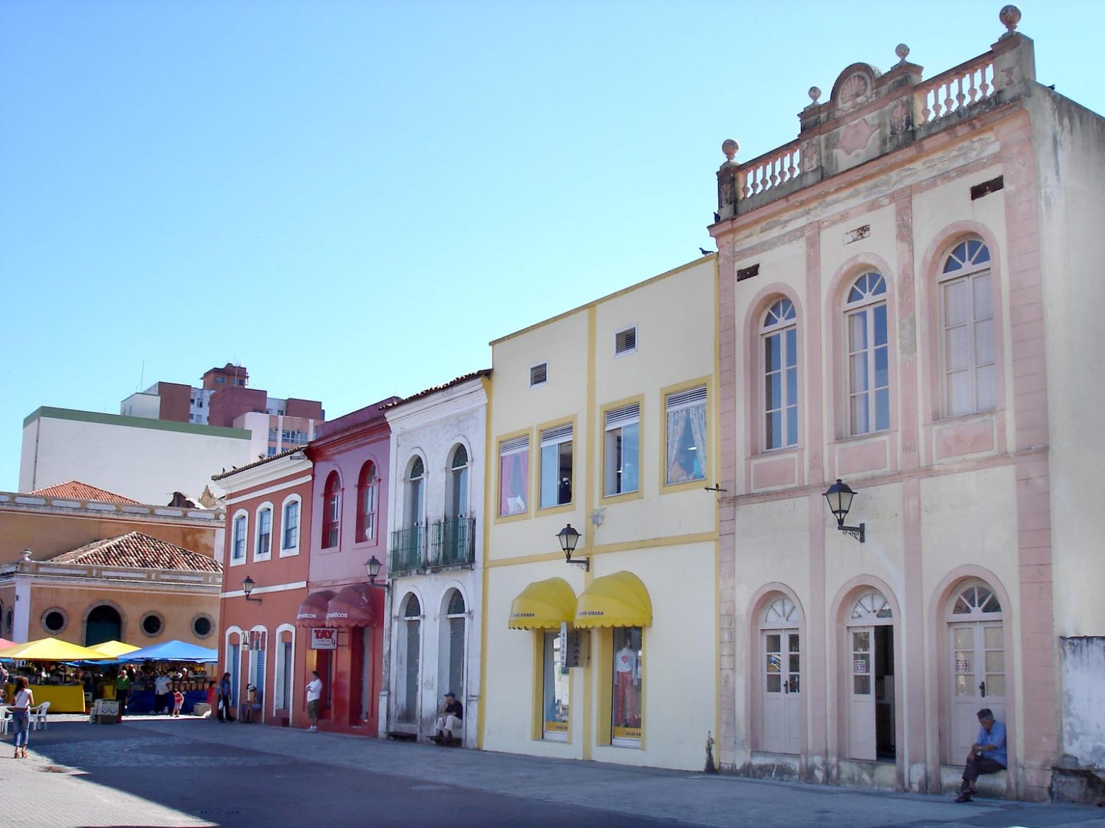 Casas Coloridas no Centro Histórico De Florianópolis