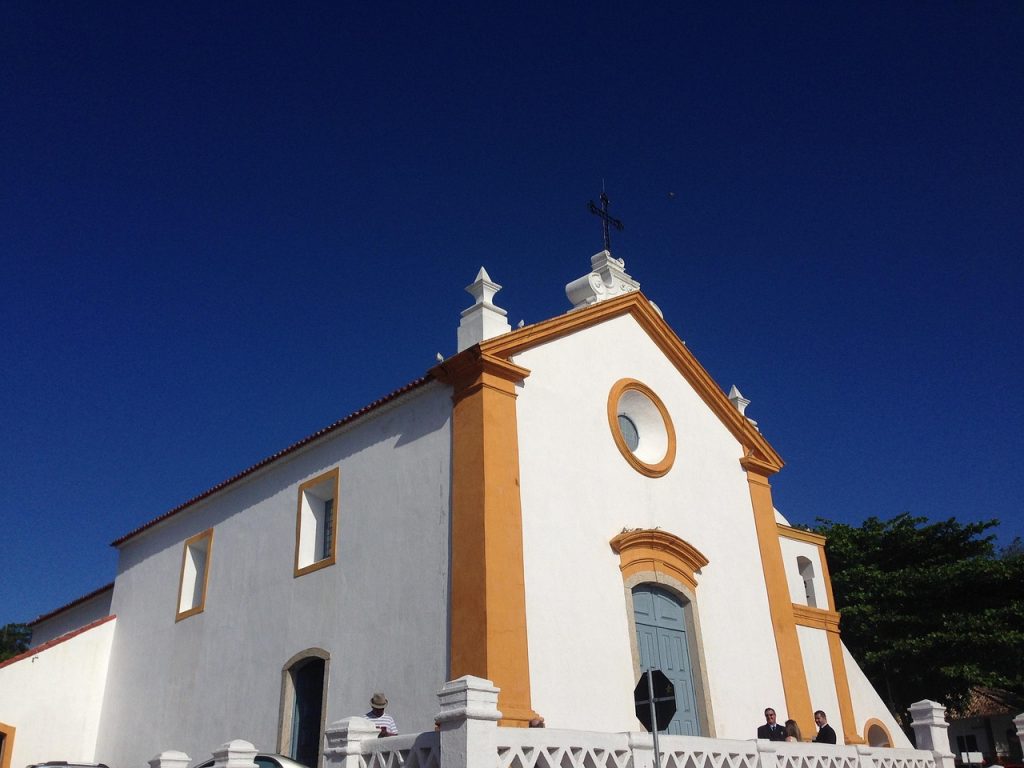 Igreja Colonia em Santo Antônio de Lisboa, distrito de Florianópolis, SC