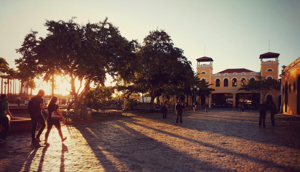 Centro histórico de Florianópolis, em SC.
