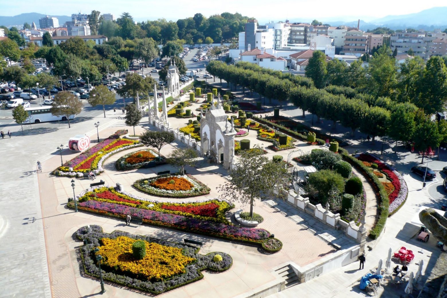 Jardim em Barcelos - vista de cima