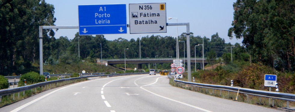 Placa na Autoestrada A1