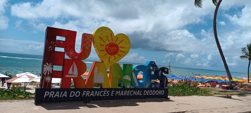 letreiro Praia do Francês