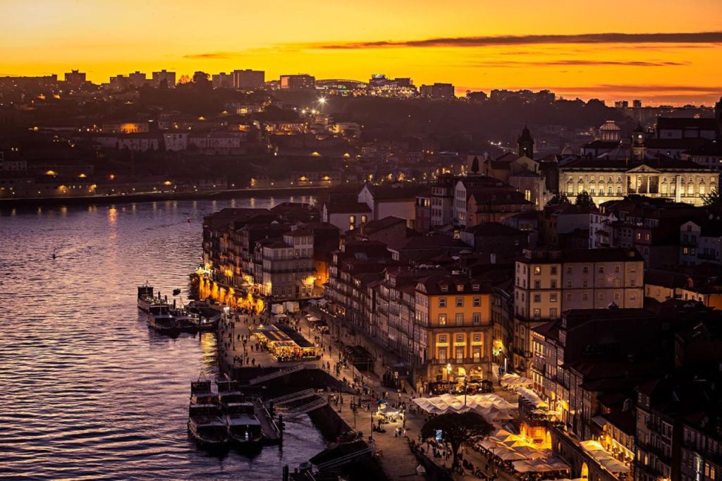 Vista do Porto fim do dia