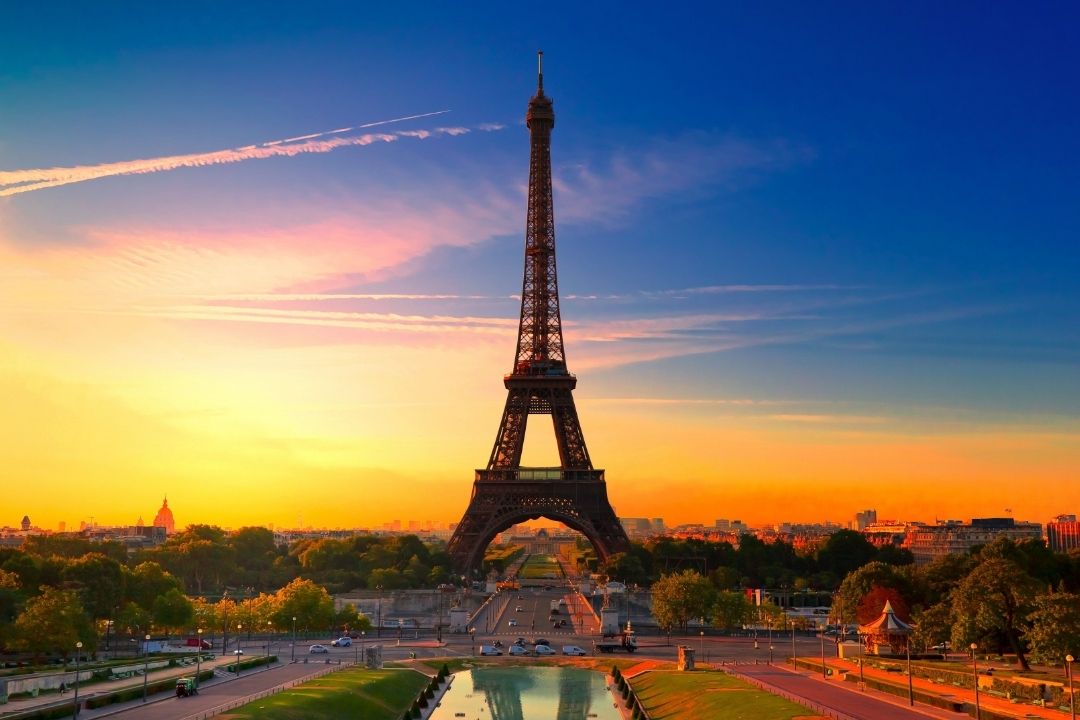 torre eiffel vista da praçado trocadero