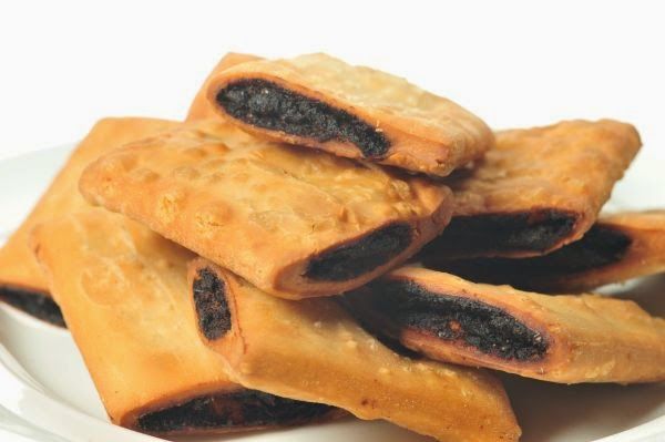 Uma foto do doce Imqaret, típico de Malta